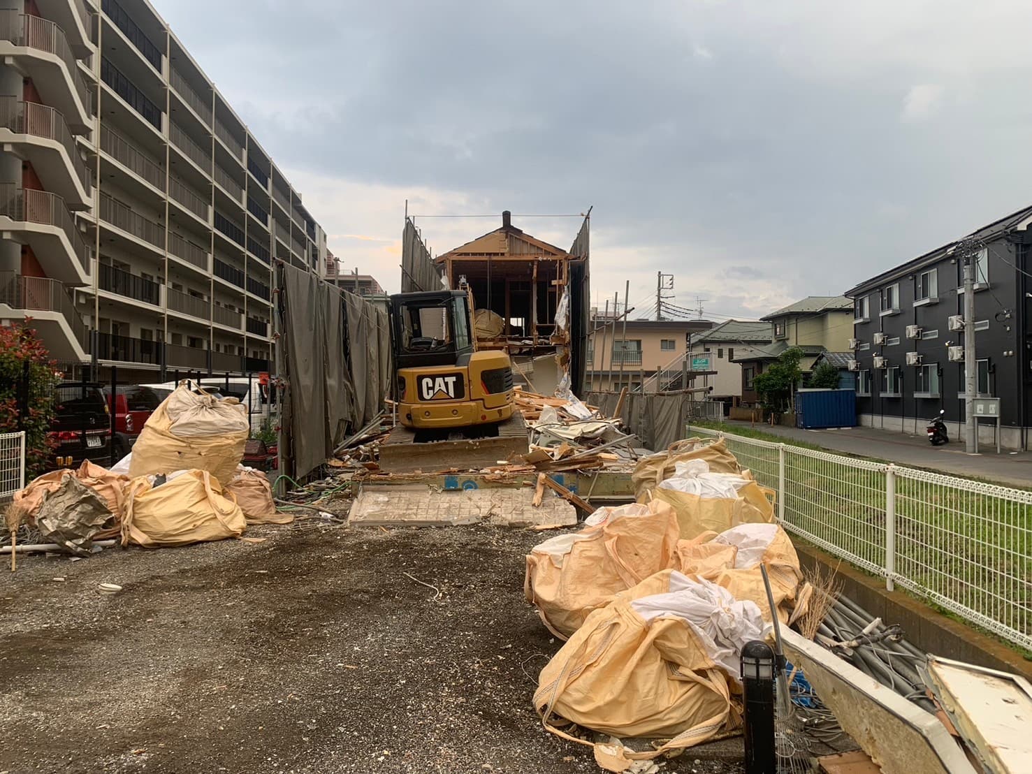 市川市新井 解体工事⑤ ~現場の風景~